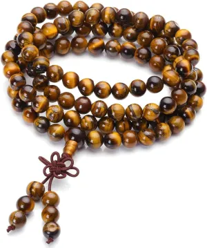 108 Mala Beads Necklace 7 Chakra Tree of Life Pendant Prayer Buddha Bracelets Healing Stone Yoga Men Women Jewelry
