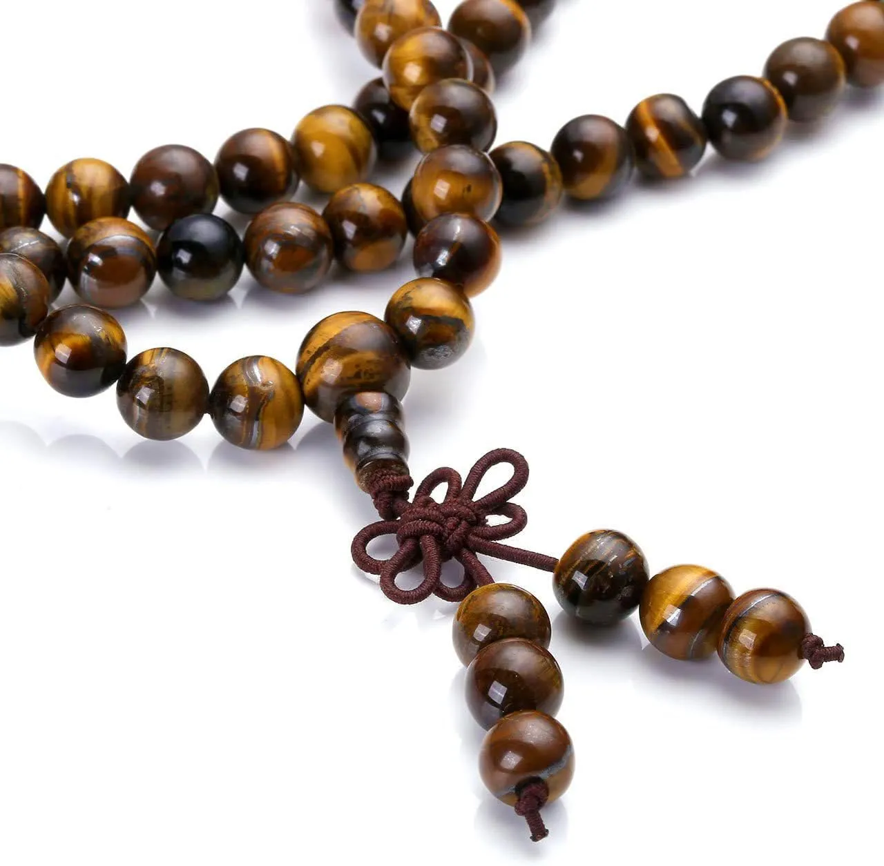 108 Mala Beads Necklace 7 Chakra Tree of Life Pendant Prayer Buddha Bracelets Healing Stone Yoga Men Women Jewelry