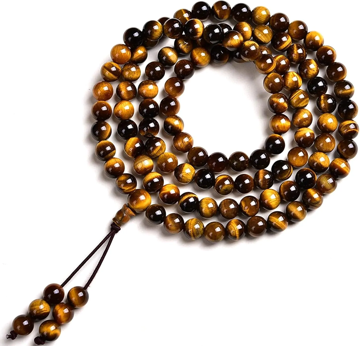 108 Mala Beads Necklace 7 Chakra Tree of Life Pendant Prayer Buddha Bracelets Healing Stone Yoga Men Women Jewelry