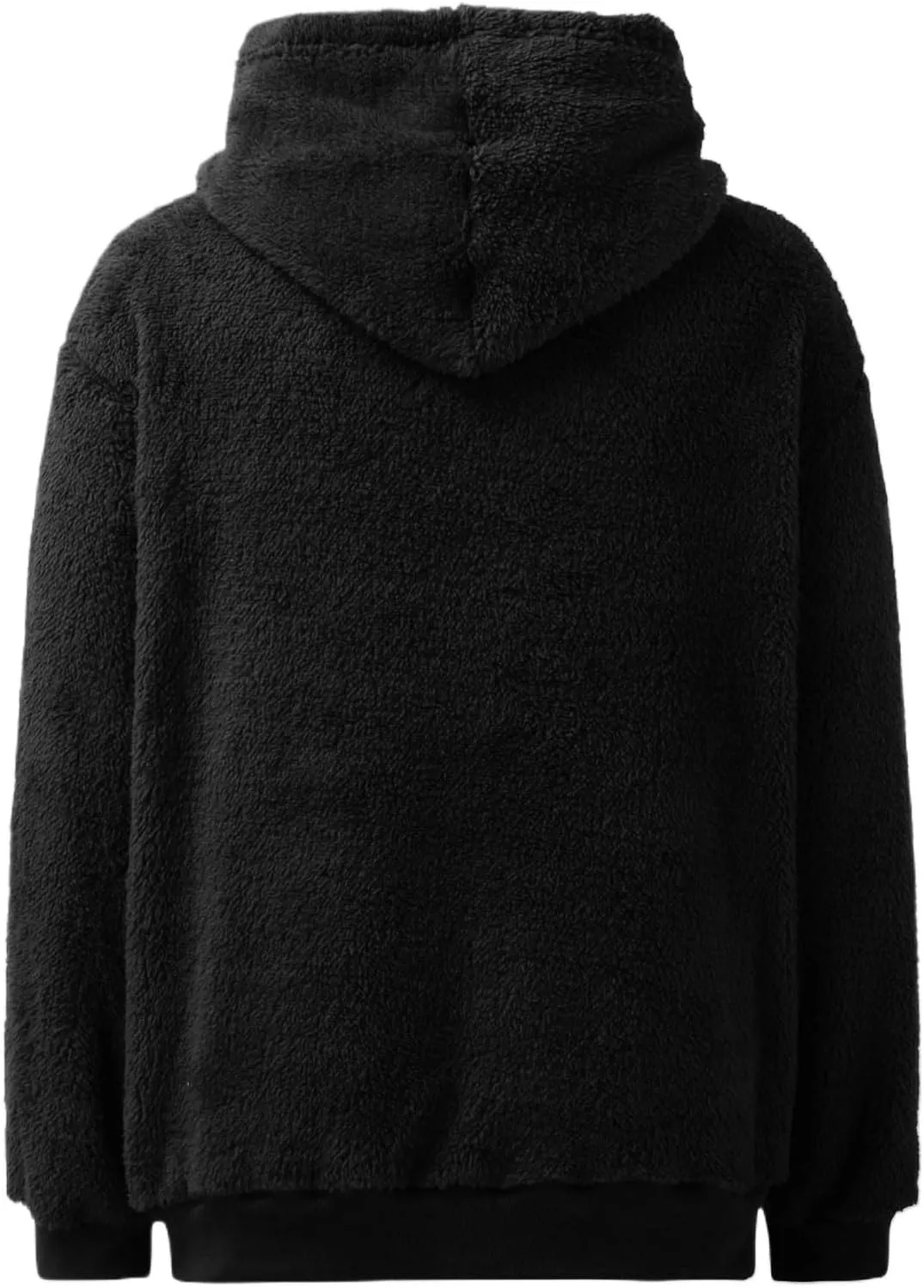 1/4 Zip Up Hoodie Women Fleece Sweatshirts Soft Fuzzy Jackets Sherpa Pullover Oversized Plain