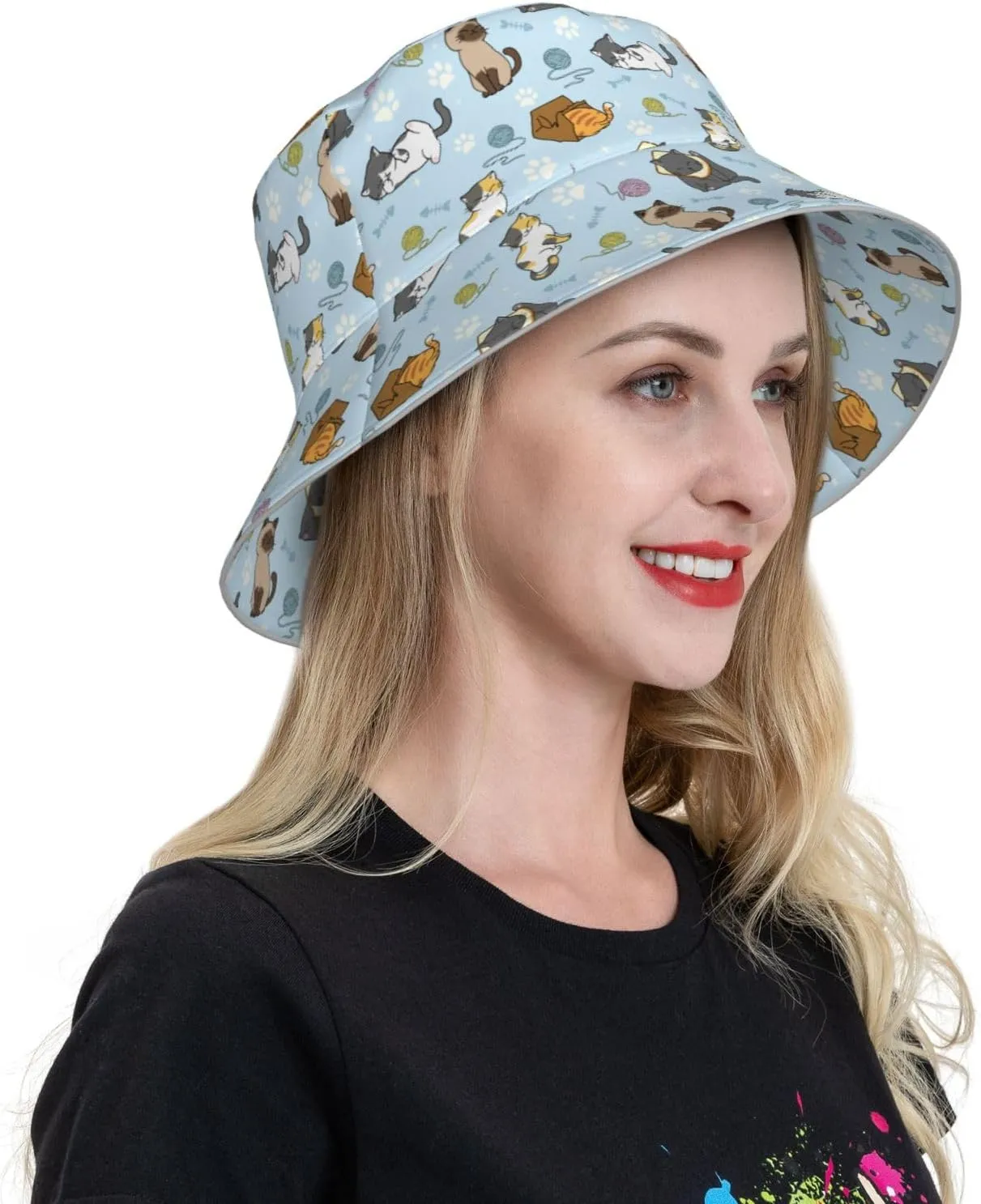 1Pcs Bucket Hats for Woman Packable Summer Sun Hat Beach Caps for Fisherman Outdoor Travel Hiking