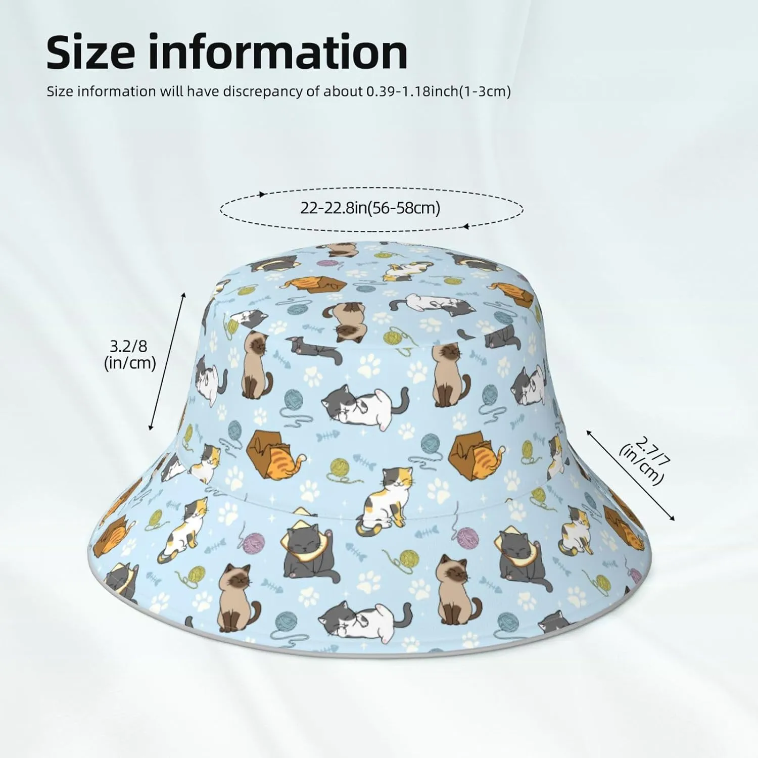 1Pcs Bucket Hats for Woman Packable Summer Sun Hat Beach Caps for Fisherman Outdoor Travel Hiking