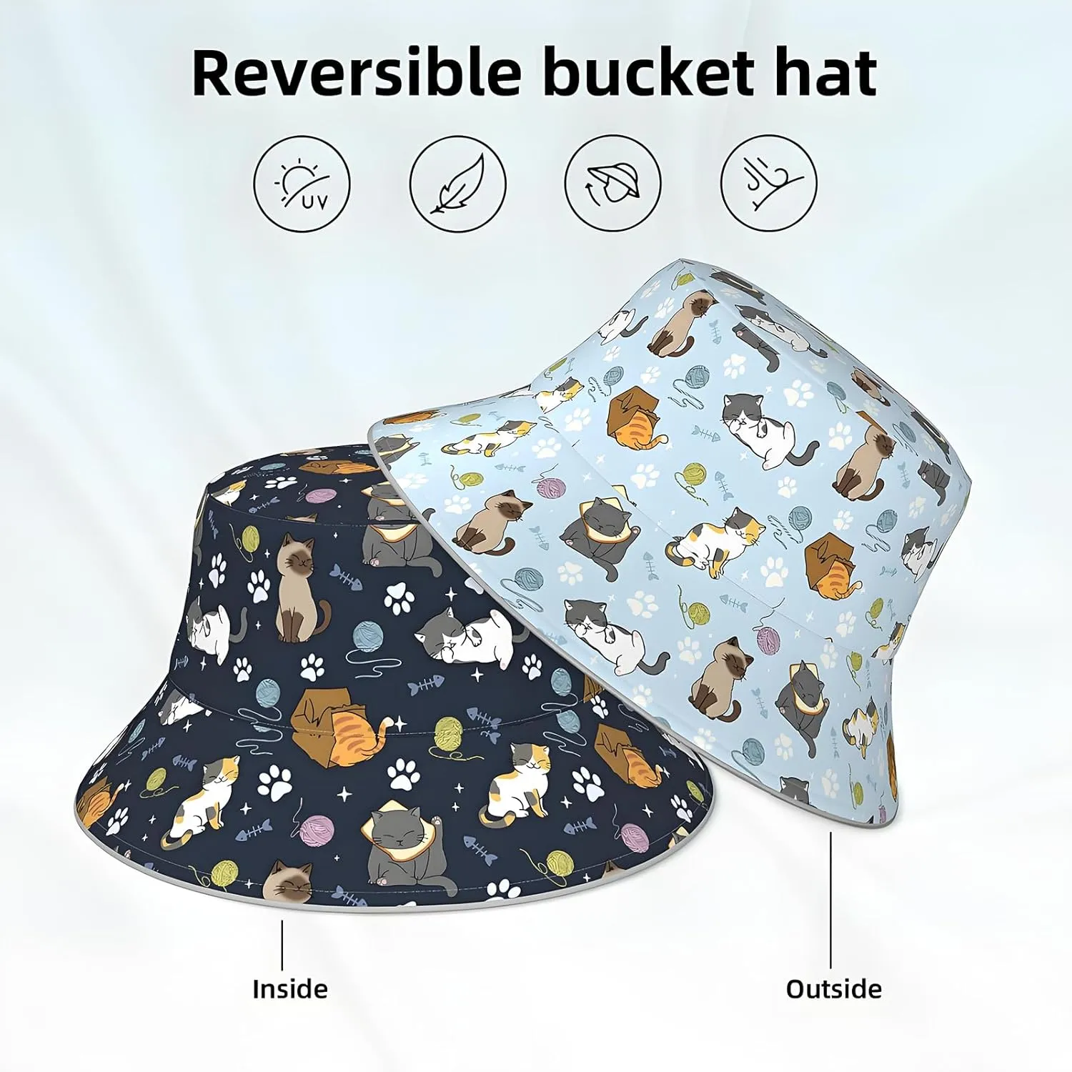 1Pcs Bucket Hats for Woman Packable Summer Sun Hat Beach Caps for Fisherman Outdoor Travel Hiking