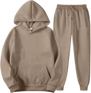 2 Piece Sweatsuits for Women Long Sleeve Hoodie Oversized Sweatshirt Jogger Pants Casual Tracksuit Sets with Pockets