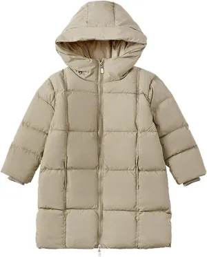 3-8 Years Babies Girls Boys Warm Thick Solid Cotton Long Sleeve Padded Jacket Coat Cold Gentle Kids Kids Outerwear
