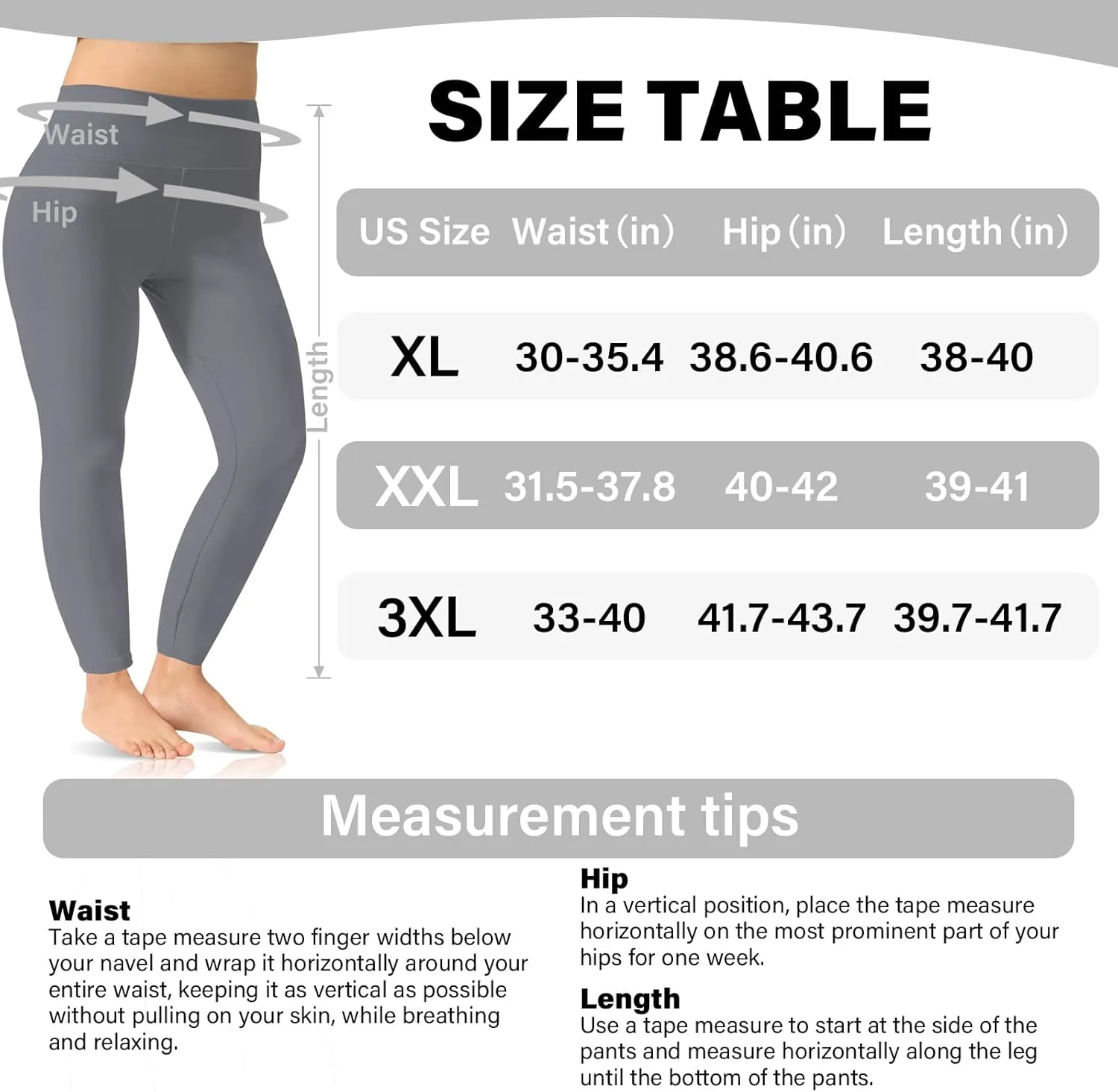 3 Pack Plus Size Leggings for Women, Yoga Pants High Waisted Tummy Control for Workout Gym Running