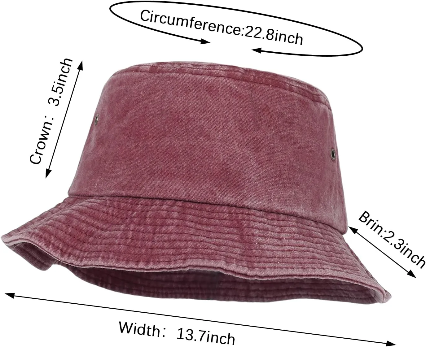 3 Pieces Bucket Hat Outdoor Sun Hat Beach Fishing Hat for Women Men