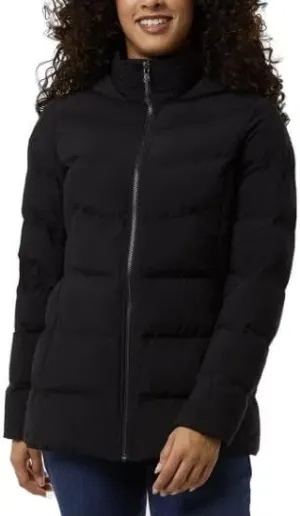 32 Degrees Women's Hooded Quilted Jacket - Winter Coat for Women - Outwear with Pockets (Black, M)
