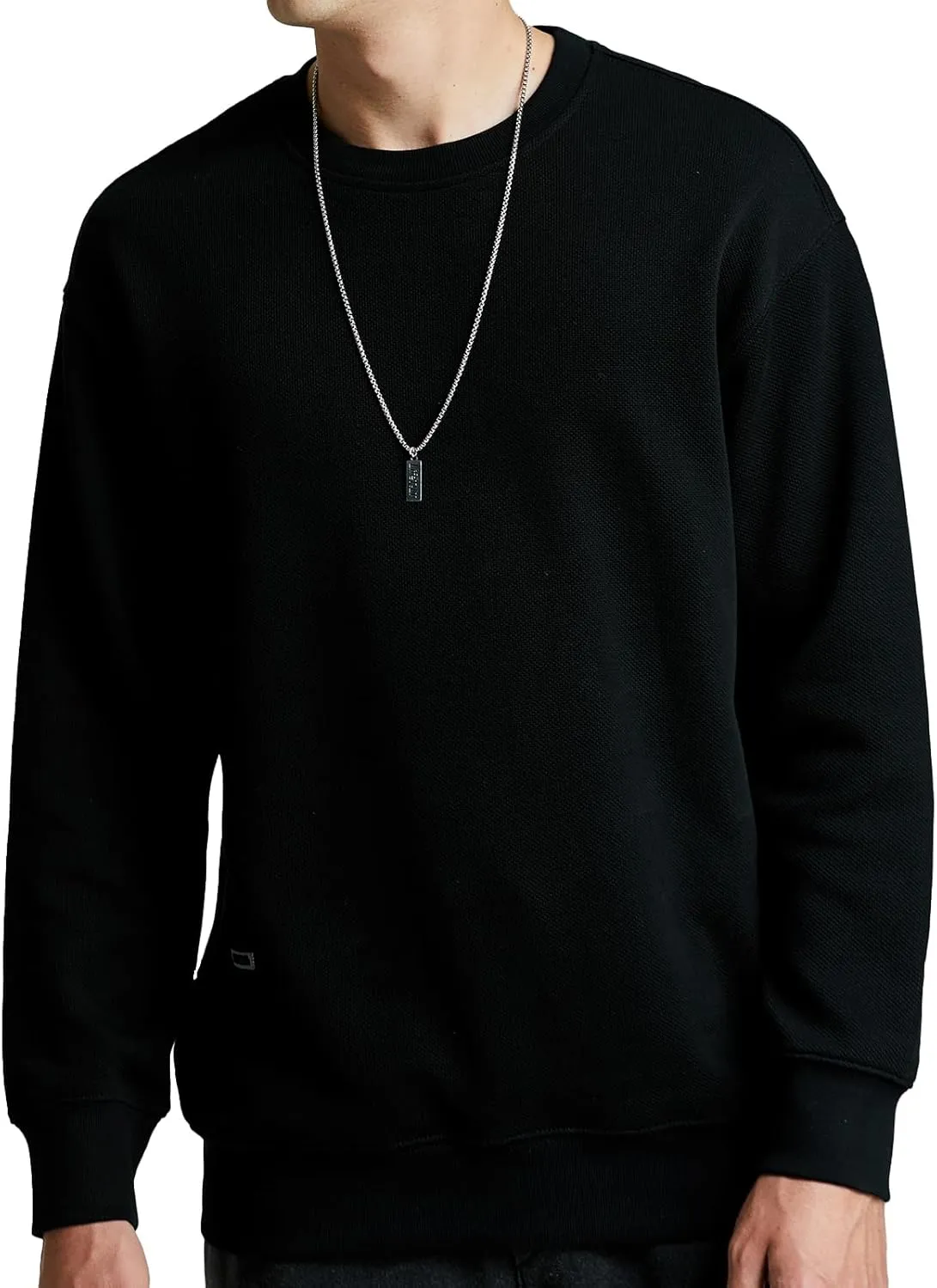 370g heavy pineapple pattern autumn men's sweatshirt round neck jacket long sleeve inner wear spring and autumn style top