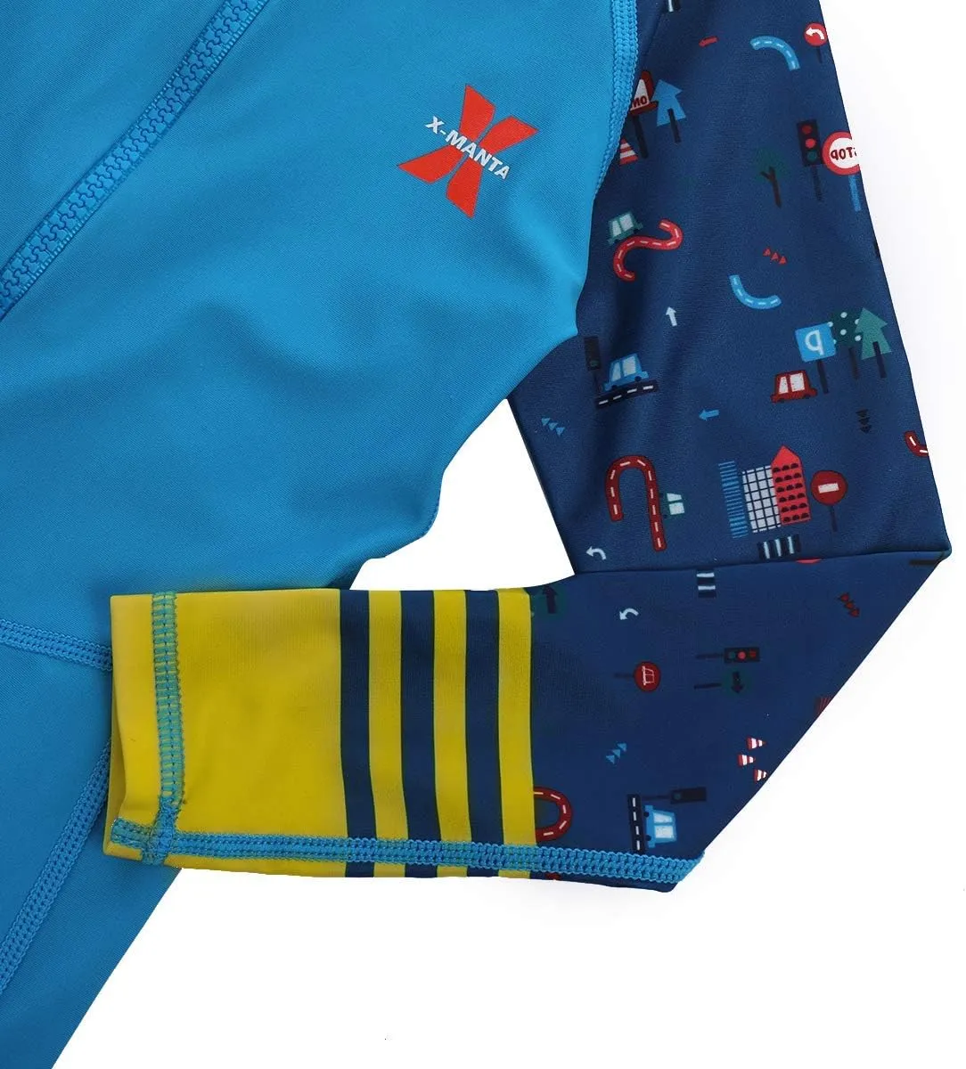 ABAFIP Kids Boys Girls Modest Swimsuit Long Sleeve Swimwear Full Cover Zipper One Piece Bathing Suit
