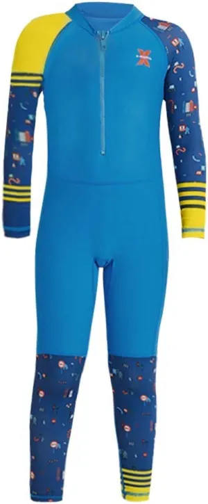 ABAFIP Kids Boys Girls Modest Swimsuit Long Sleeve Swimwear Full Cover Zipper One Piece Bathing Suit