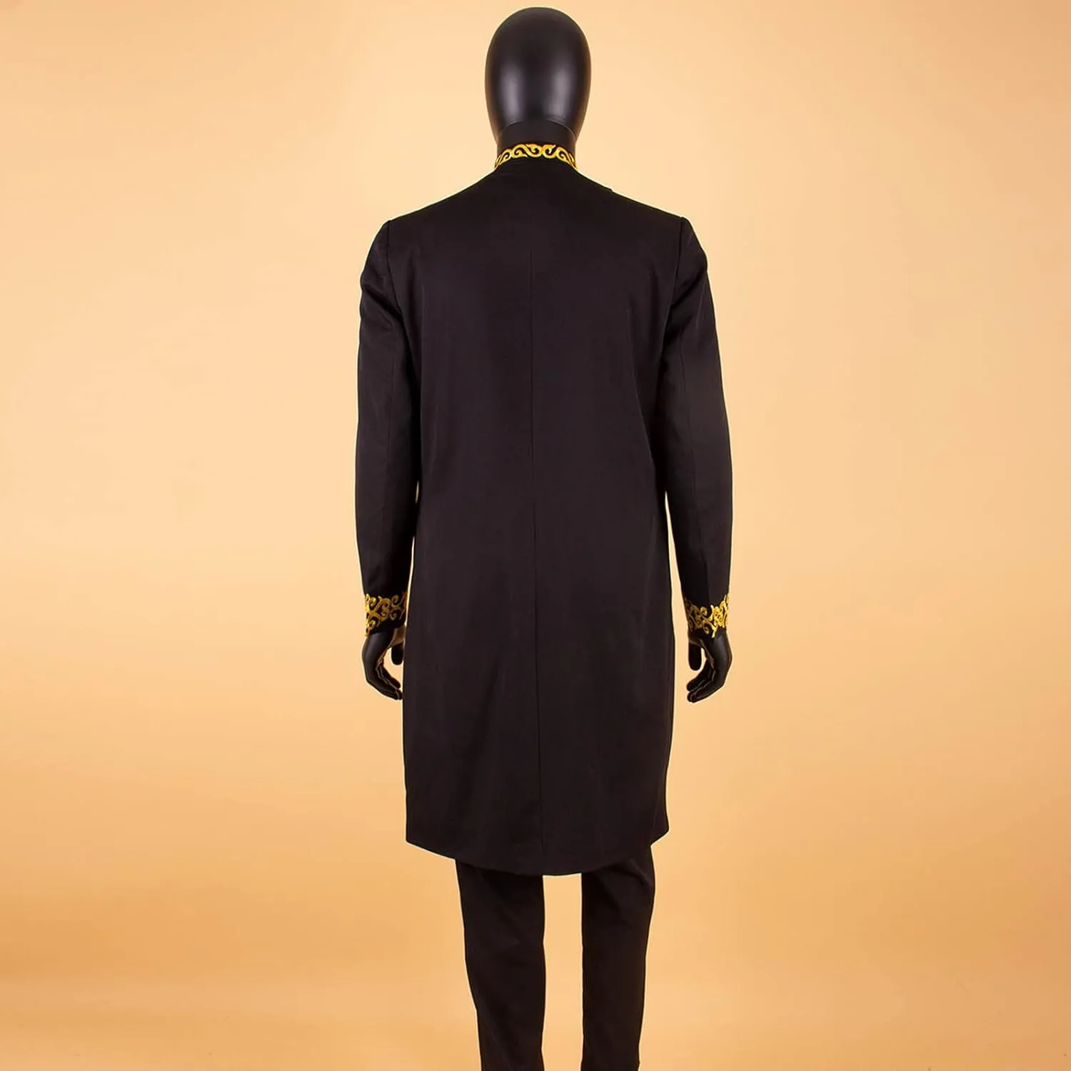 African Suits for Men Dashiki Embroidery Jackets and Pants 2 Piece Set Slim Fit Formal Outfits Wedding