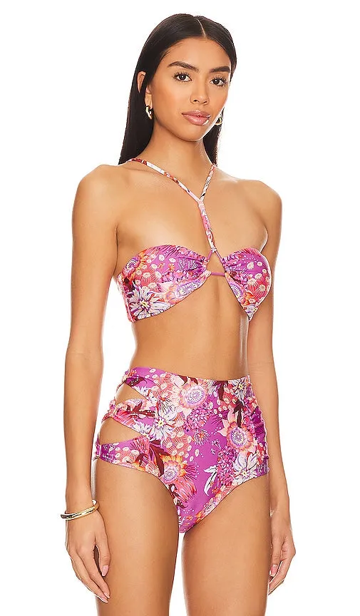 Agua Bendita Erma Bandeau Top in Pink