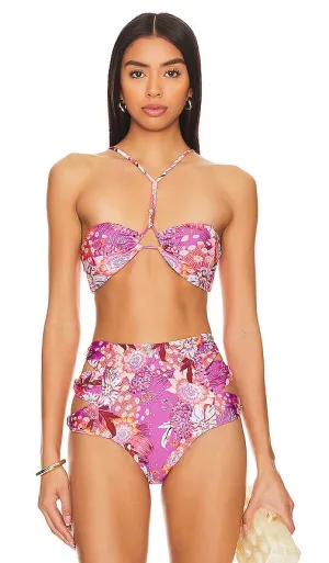 Agua Bendita Erma Bandeau Top in Pink