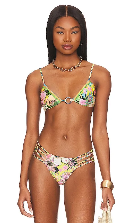 Agua Bendita Lake Bikini Top in Yellow