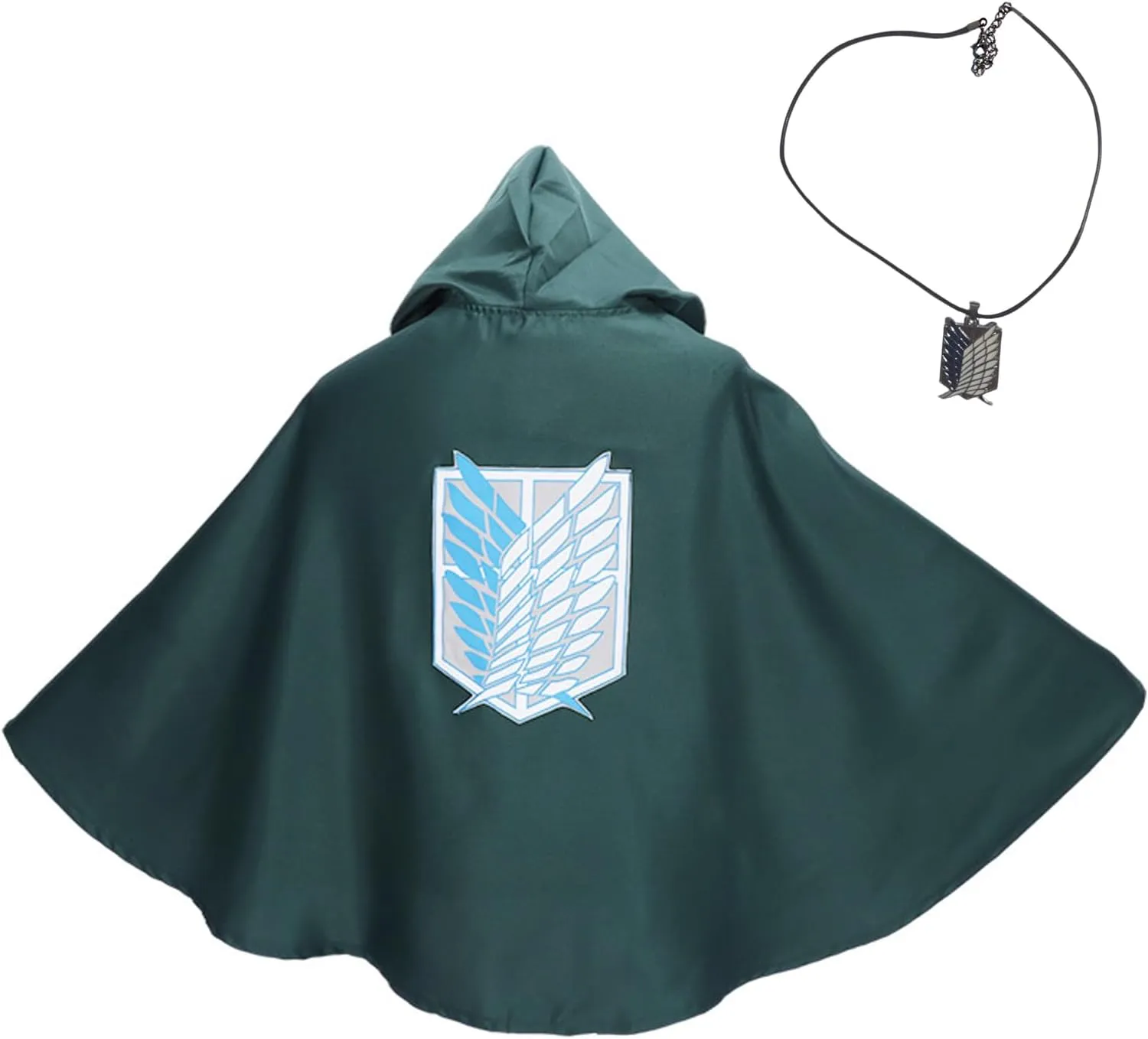 Anime Green Cloak Shingeki No Kyojin Hooded Cloak Cape Aren/Levi Capes Cosplay Costume