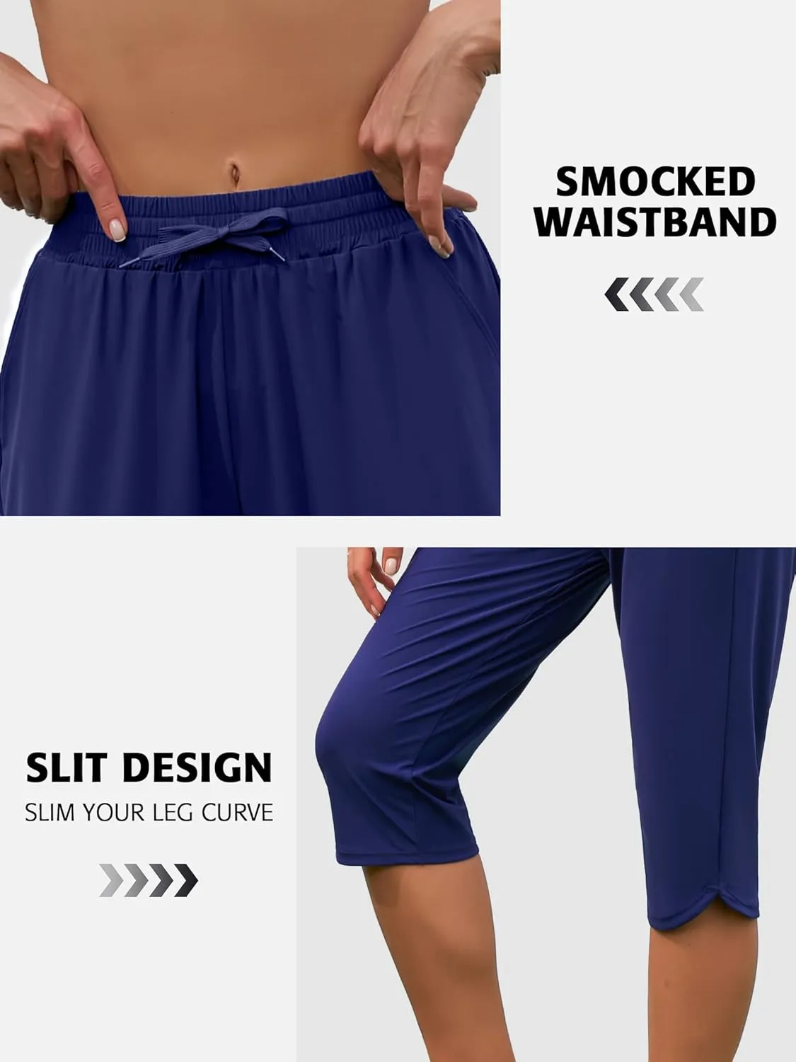 ATTRACO Womens Swim Capri Pants - Capri Swim Leggings for Women