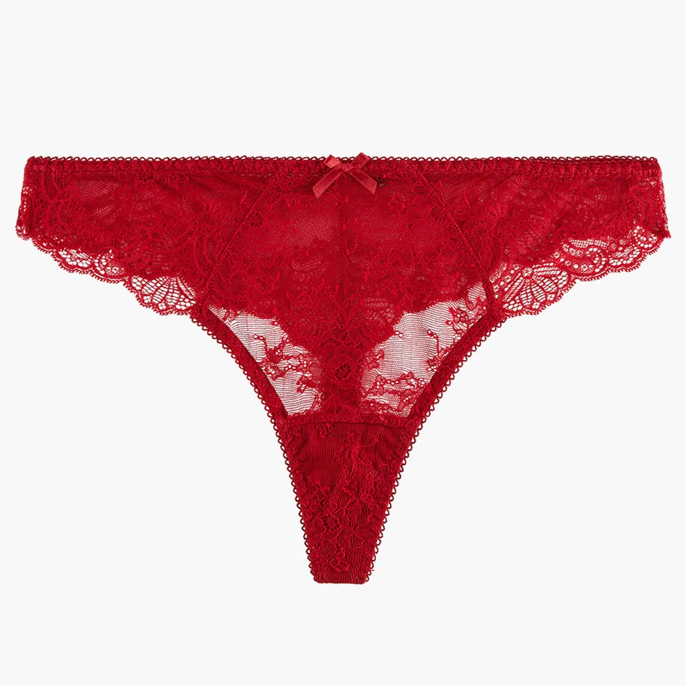 Aubade 'Danse des Sens' Thong/Tanga in Irresistible Red