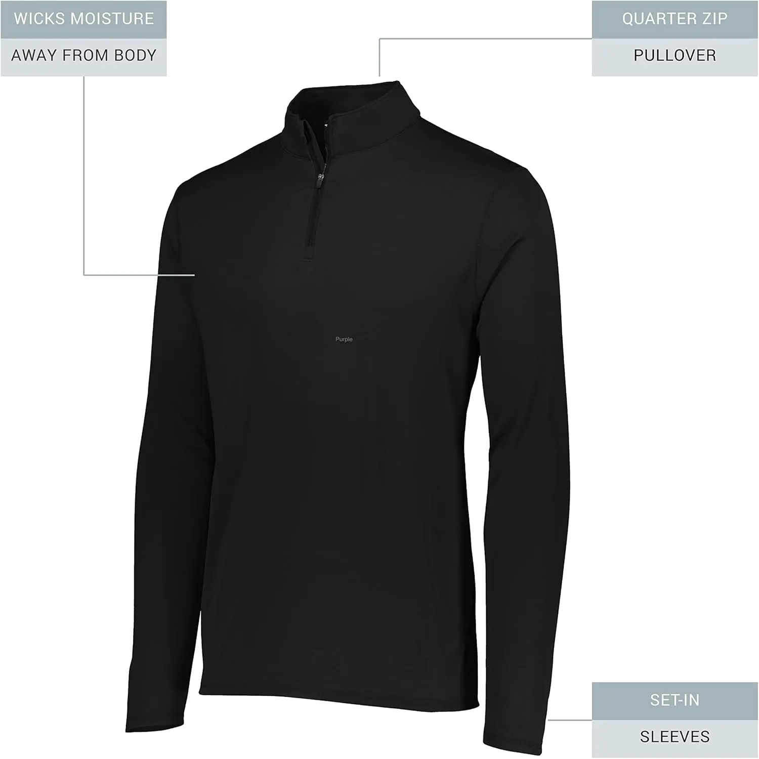Augusta Sportswear Men's Attain Light Weight Wicking Knit 1/4 Zip Pullover - Athletic Performance and Comfort Wear