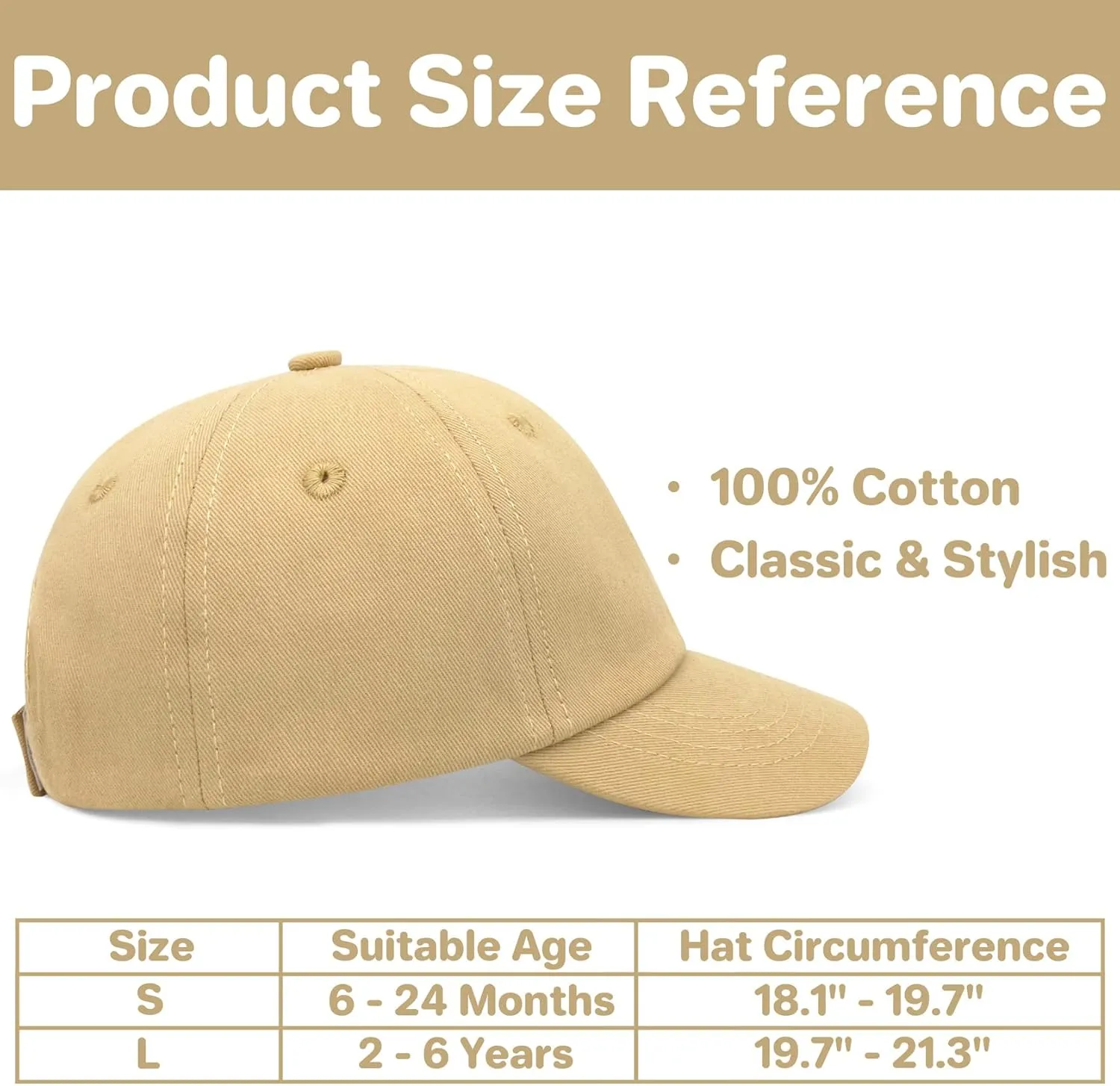 Baby Baseball Cap Toddler Baseball Hat for Boys & Girls - Cotton Infant Sun Hat