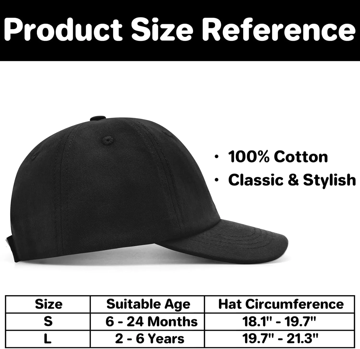 Baby Baseball Cap Toddler Baseball Hat for Boys & Girls - Cotton Infant Sun Hat