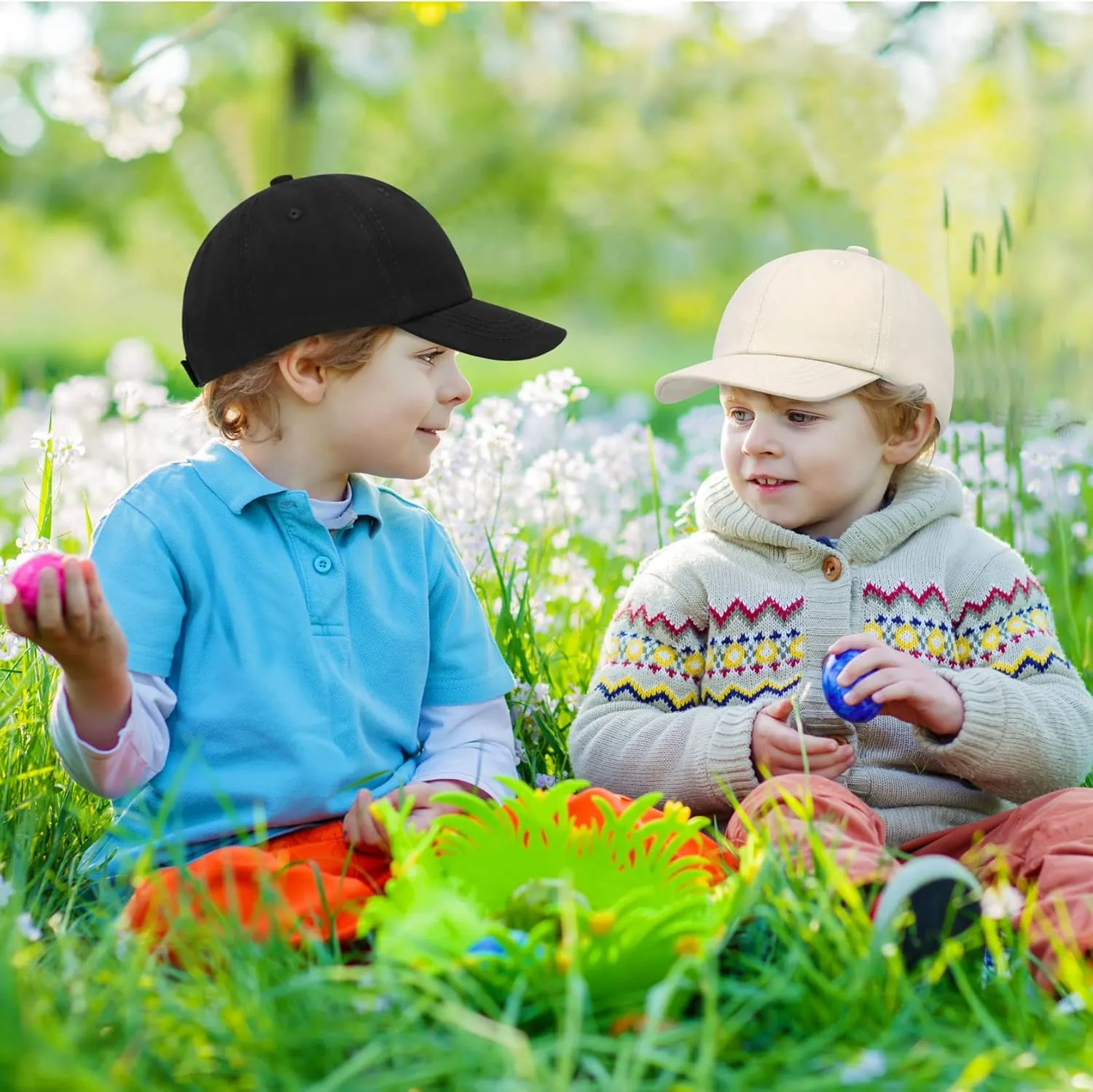 Baby Baseball Cap Toddler Baseball Hat for Boys & Girls - Cotton Infant Sun Hat