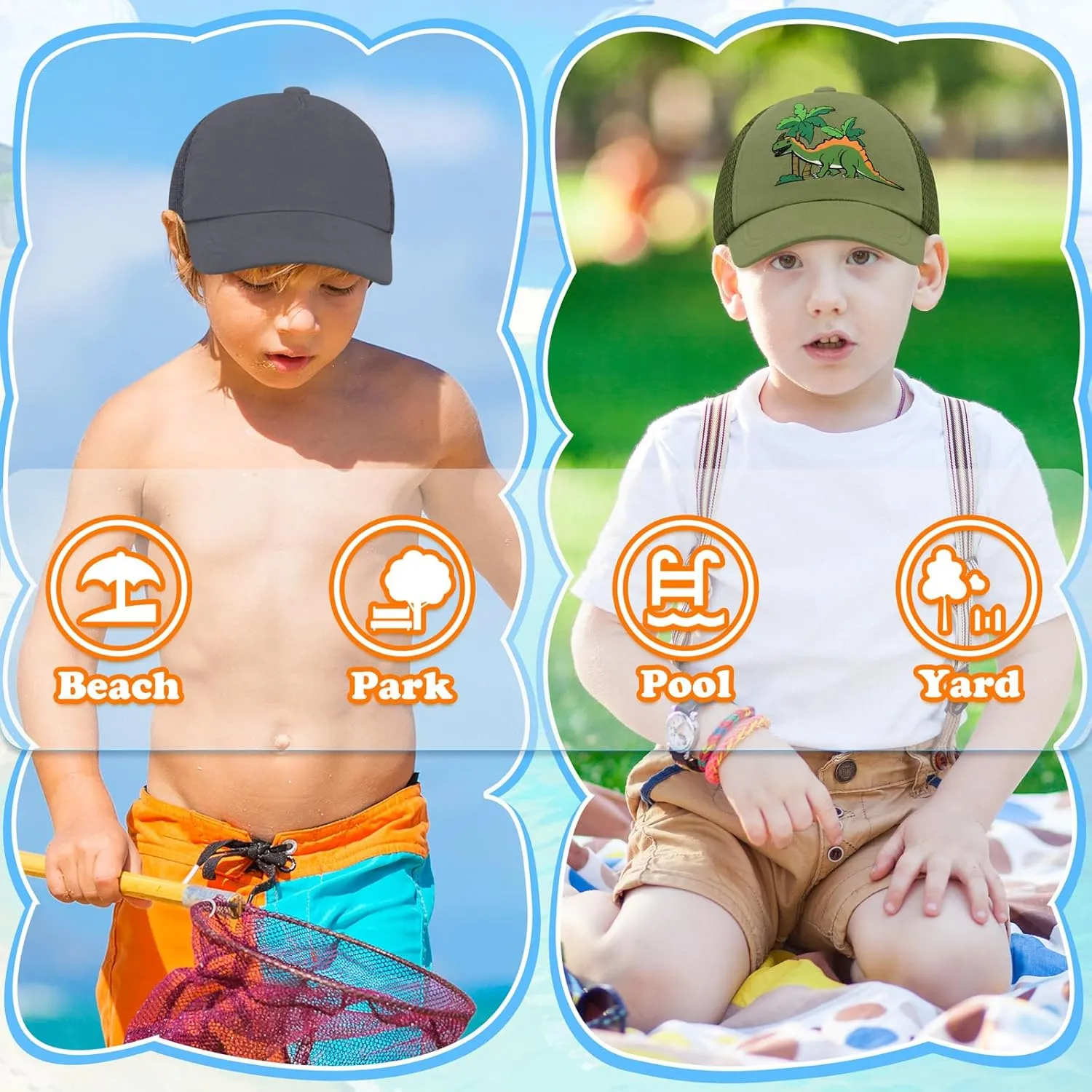 Baby Baseball Cap with Mesh Toddler Baseball Hat Infant Baseball Cap Baby Ball Cap Toddler Hat Kids Baseball Cap UPF 50 