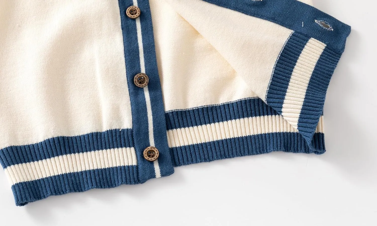 Baby Boys Girls Button Up Cardigan Sweater Dinosaur Full-Zip Long Sleeve V Neck Cartoon Embroidery Coat