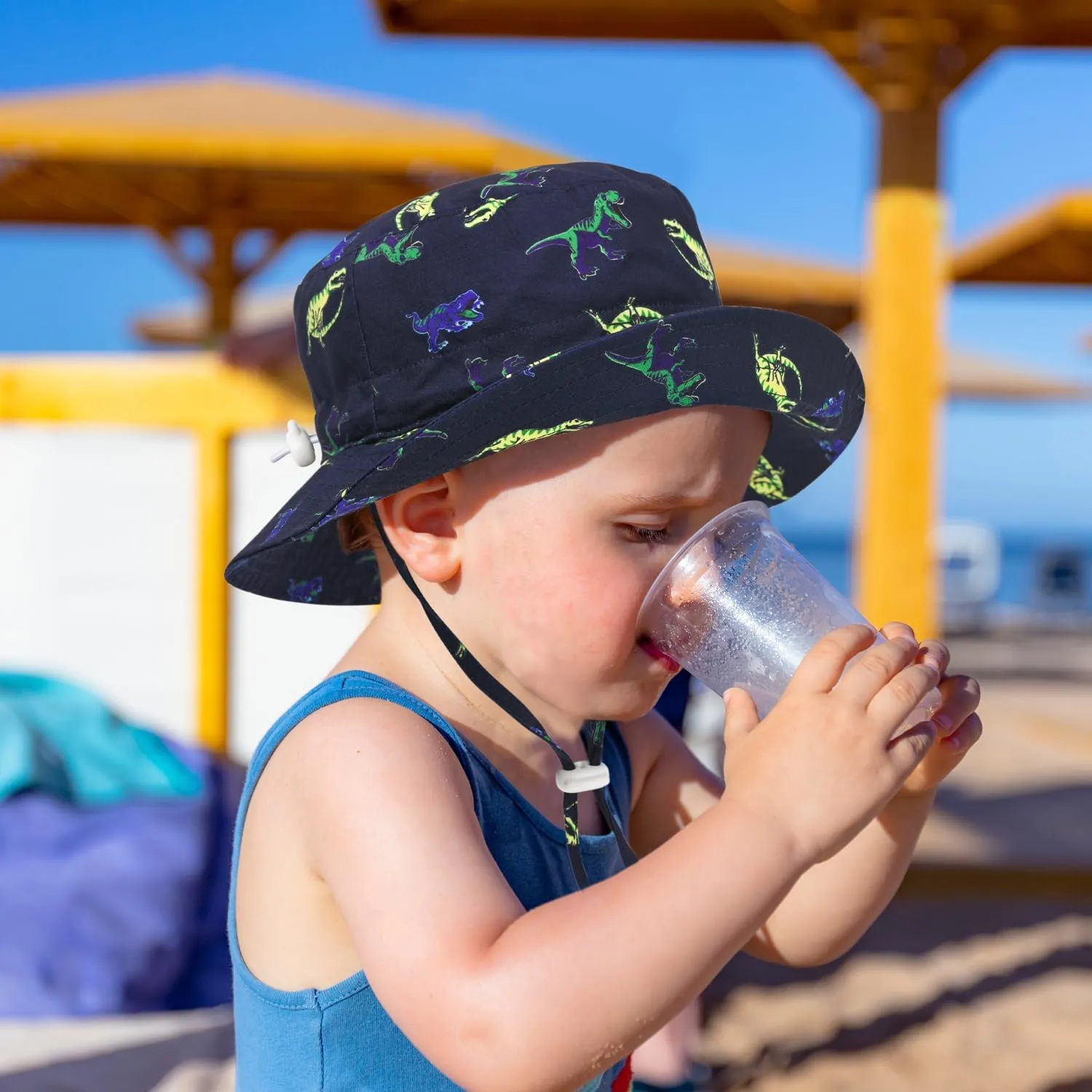Baby Sun Hat for Boy Girl Toddler,Kids Summer UPF 50  UV Protection Hat Wide Brim Beach Bucket Cap