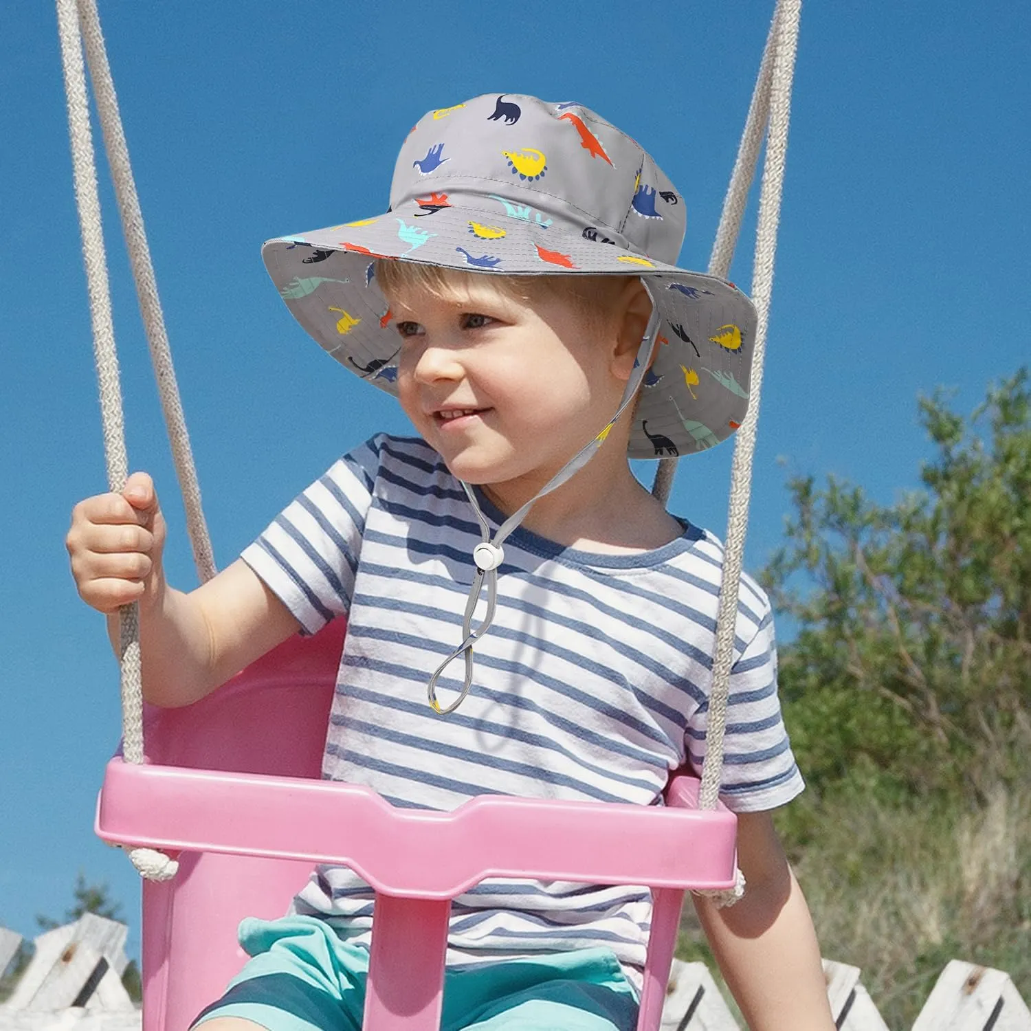 Baby Sun Hat for Boy Girl Toddler,Kids Summer UPF 50  UV Protection Hat Wide Brim Beach Bucket Cap
