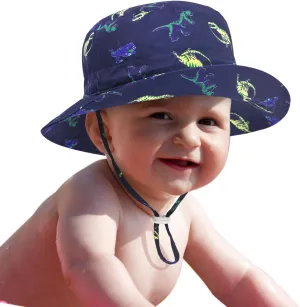 Baby Sun Hat for Boy Girl Toddler,Kids Summer UPF 50  UV Protection Hat Wide Brim Beach Bucket Cap