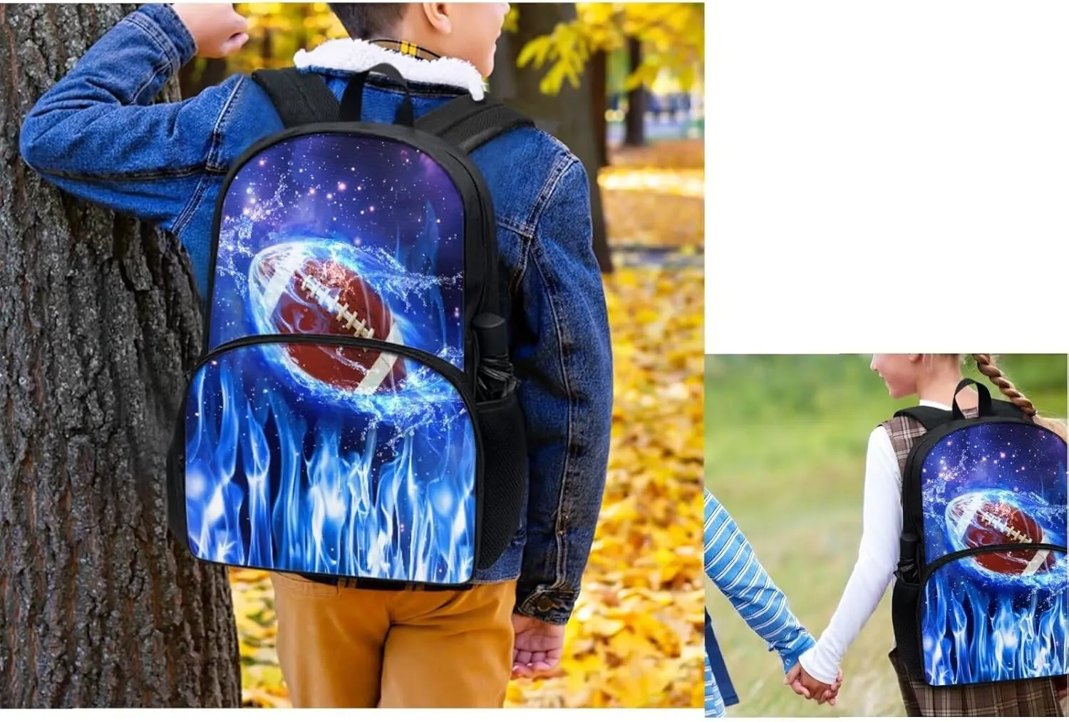 Baseball Backpacks for School Teens Boys Bookbags with Lunch Box 17" Large Capacity Kids School Backpack with Wide Strap Comfort Book Bags for Elementary Boys Birthday Gifts