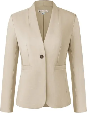 Belle Poque Blazers for Women Business Casual Blazer Jackets Fully Lined Office Work Blazer with Pockets