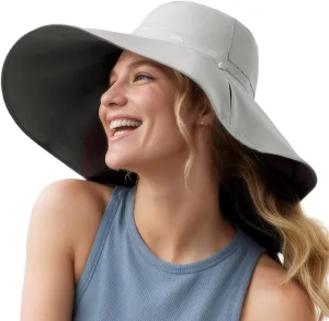 BENEUNDER Reversible Wide Brim Sun Bucket Hats UPF50  UV Protection Foldable for Women Outdoor Beach Vacation Travel