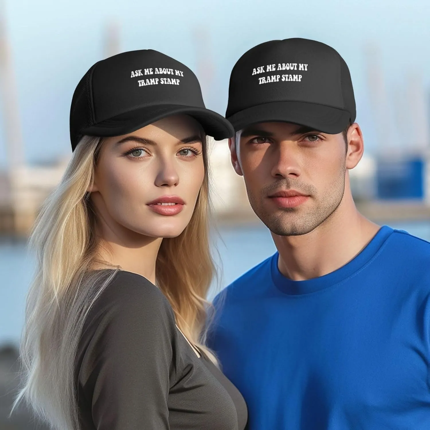 Black Out Trucker Hats for Women - Funny Dad Hat for Birthday Gifts