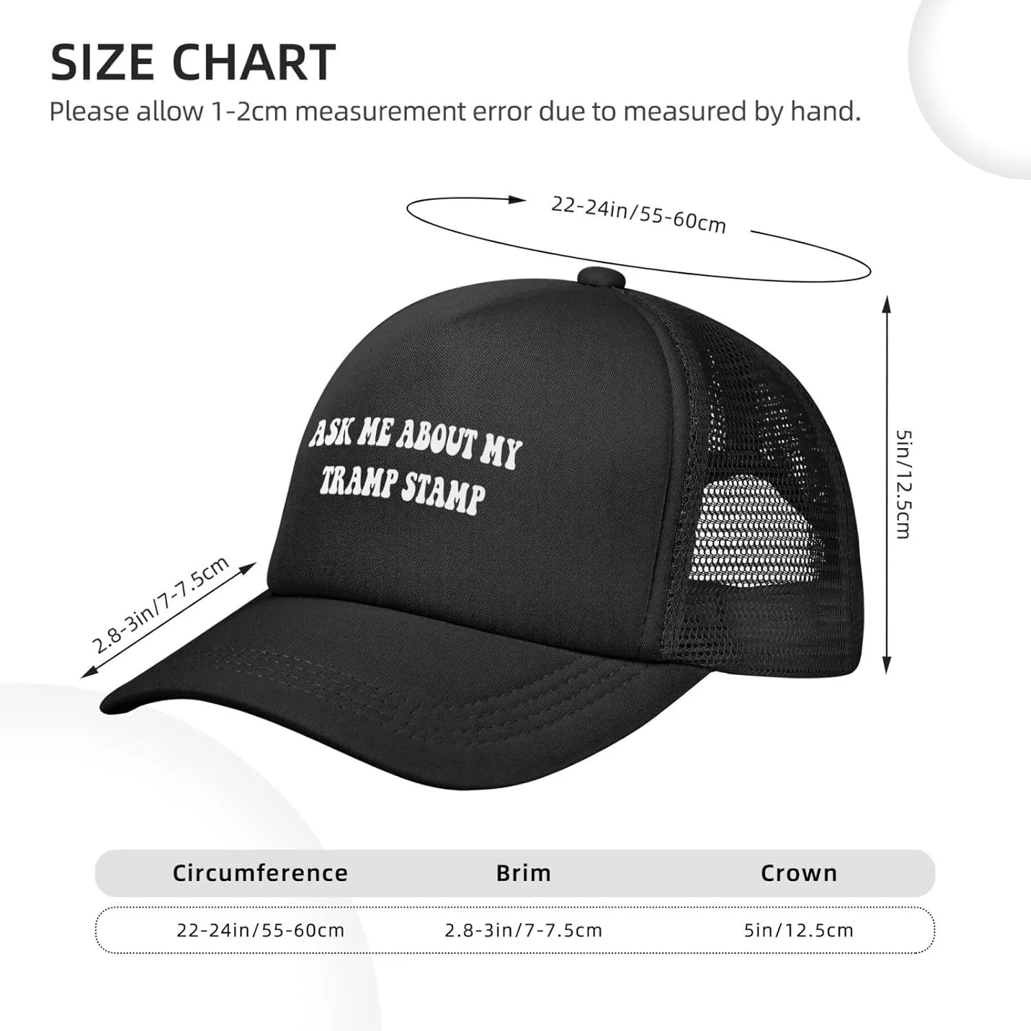 Black Out Trucker Hats for Women - Funny Dad Hat for Birthday Gifts