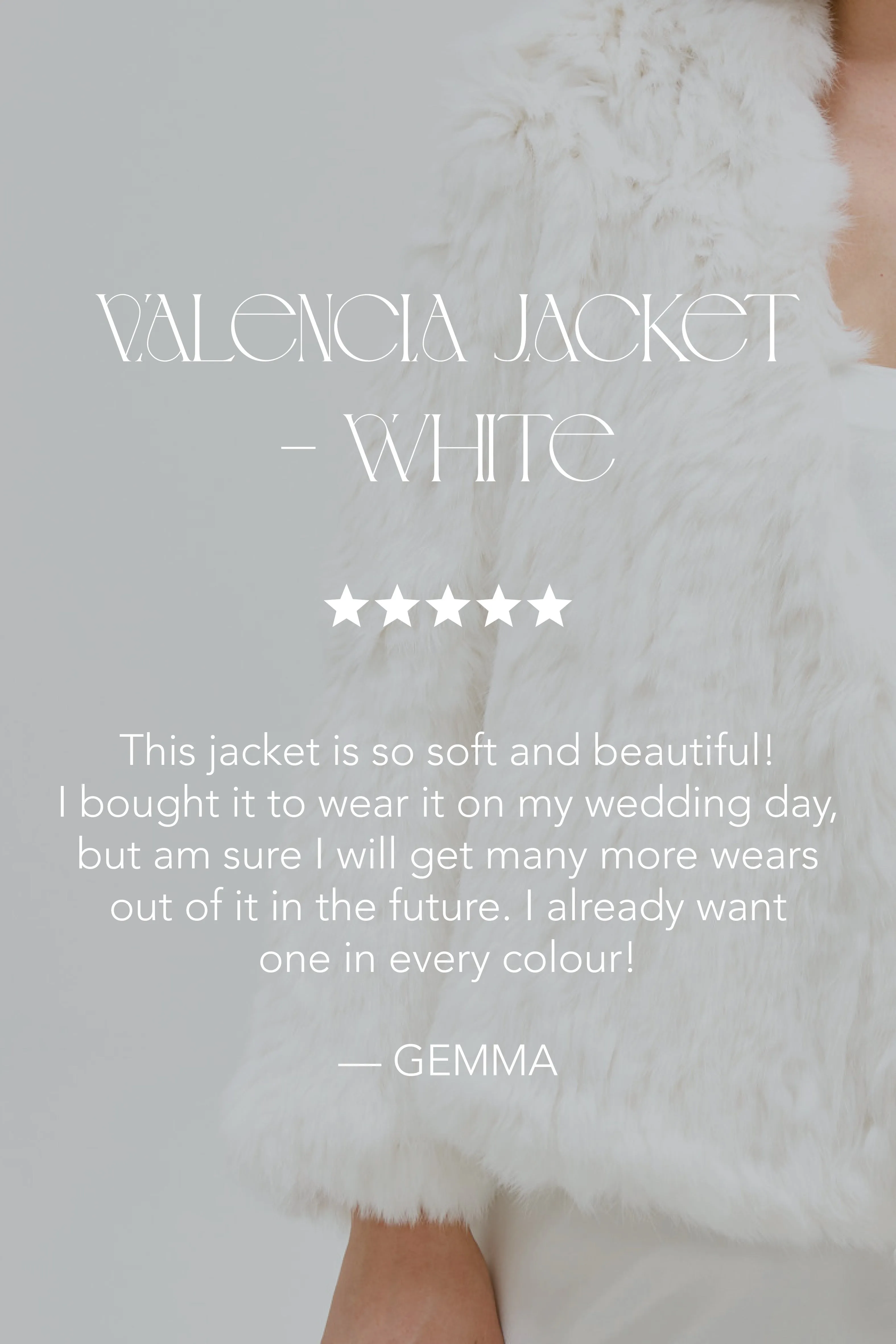 Bridal Valencia Jacket - White