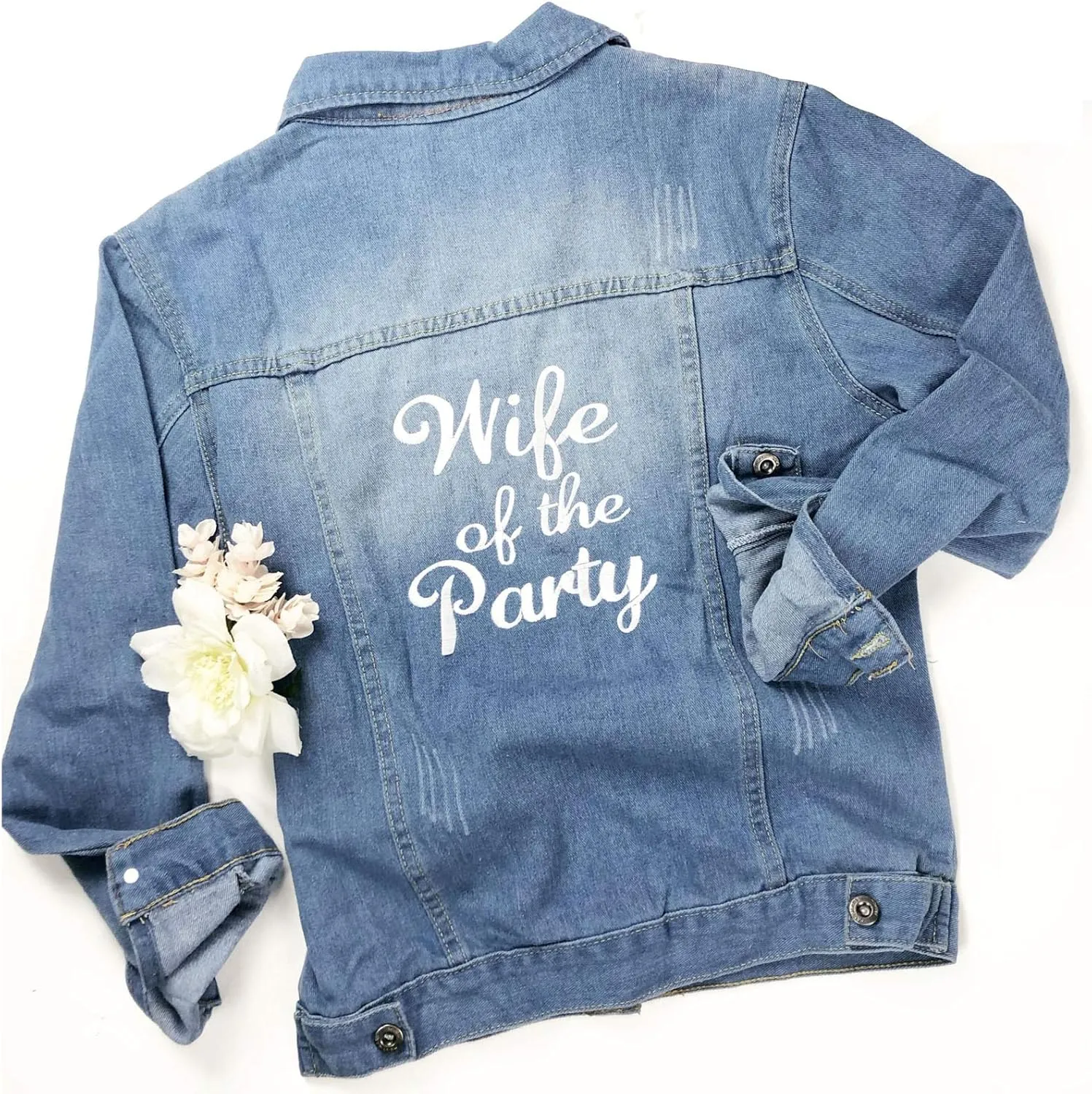 Bride Jean Jacket, Bride Jean Jacket for Wedding, Wedding Jean Jackets for Bride, Future Mrs Jacket