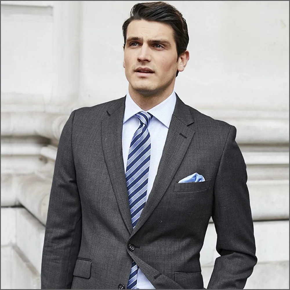 Brook Taverner Dawlish Charcoal Birdseye Super 110's Suit==