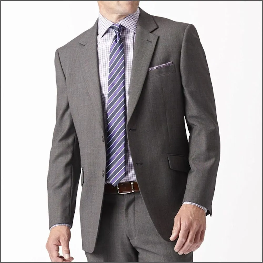 Brook Taverner Dawlish Charcoal Birdseye Super 110's Suit==
