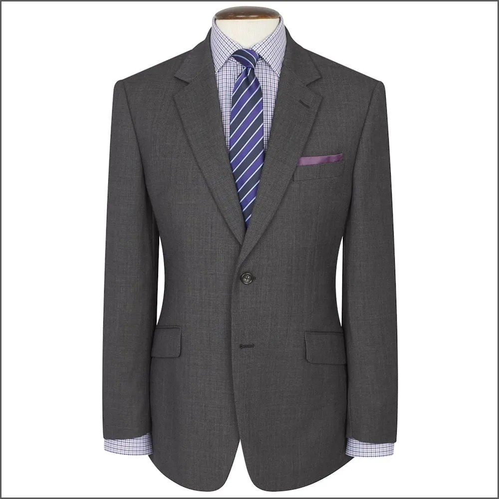 Brook Taverner Dawlish Charcoal Birdseye Super 110's Suit==