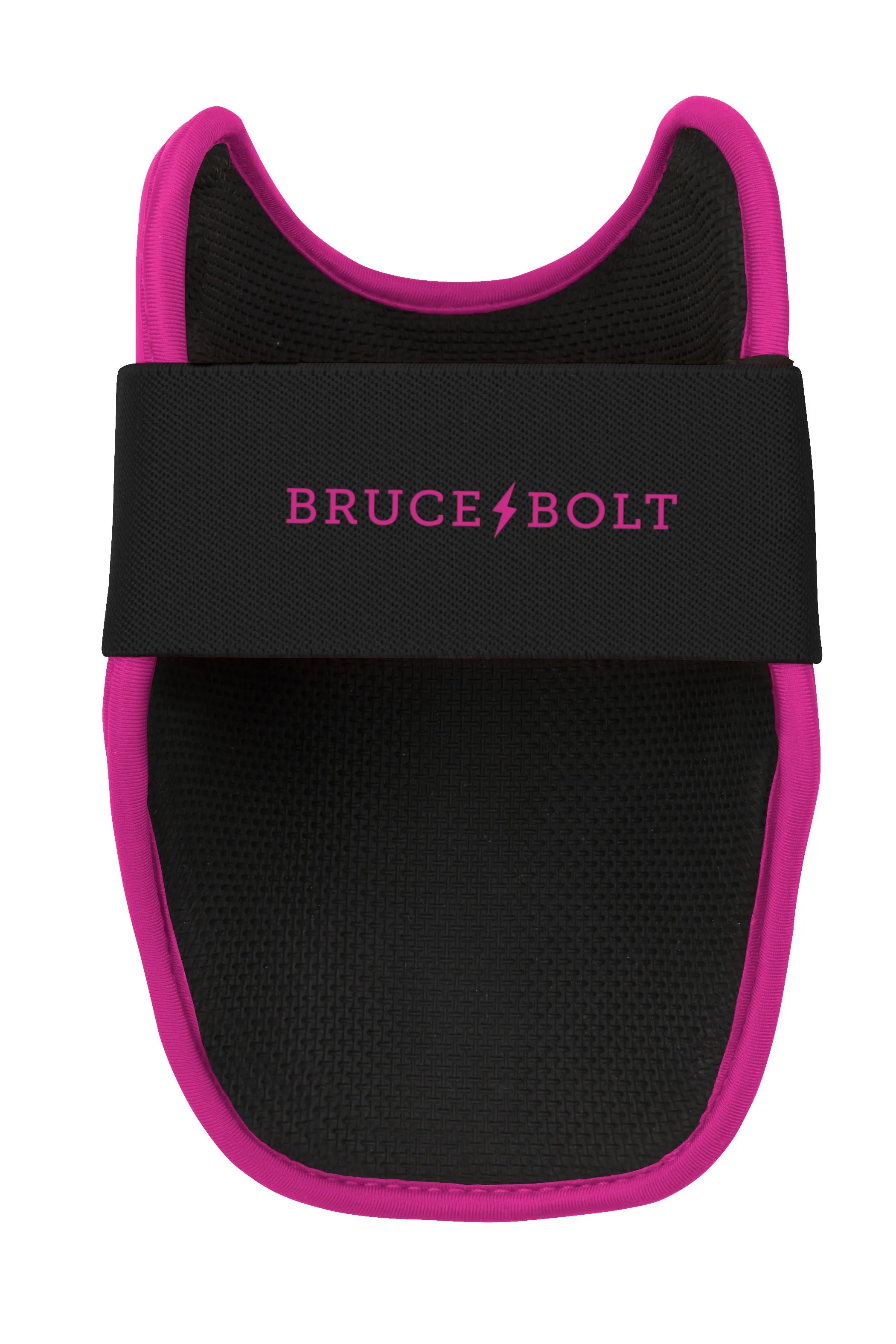 BRUCE BOLT PREMIUM PRO Elbow Guard - BLACK W/ HOT PINK
