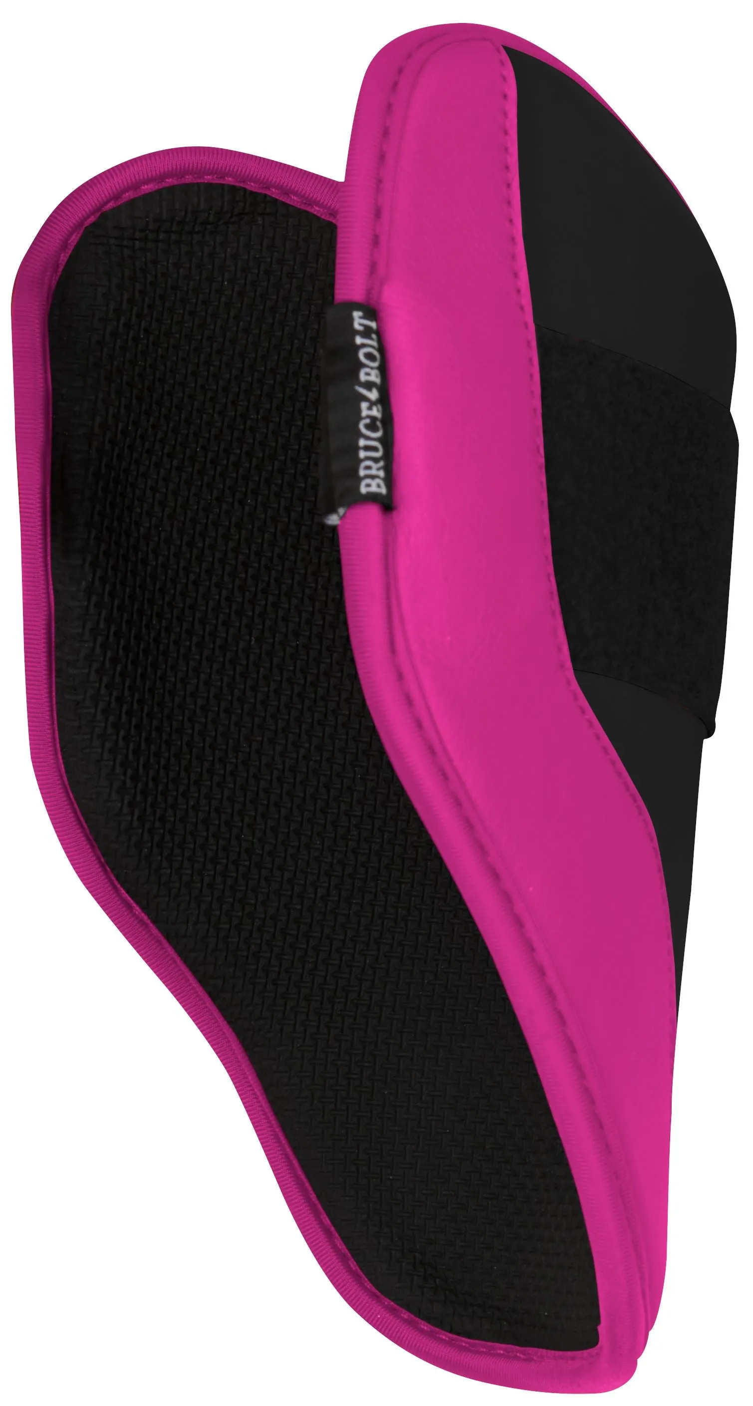 BRUCE BOLT PREMIUM PRO Elbow Guard - BLACK W/ HOT PINK