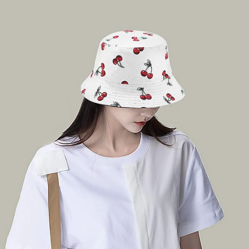 Bucket Hat Beach Sun Hat Fishing Hat for Women Men, Outdoor Travel Reversible Double Side Wear Fisherman Hat
