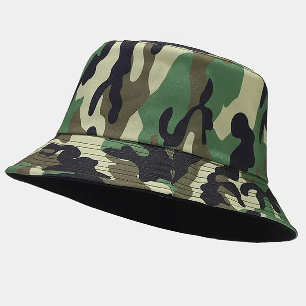 Bucket Hat Beach Sun Hat Fishing Hat for Women Men, Outdoor Travel Reversible Double Side Wear Fisherman Hat
