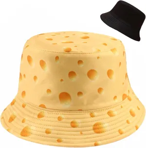 Bucket Hat Beach Sun Hat Fishing Hat for Women Men, Outdoor Travel Reversible Double Side Wear Fisherman Hat
