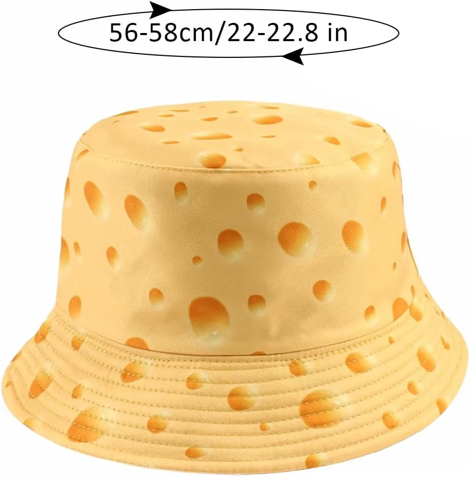 Bucket Hat Beach Sun Hat Fishing Hat for Women Men, Outdoor Travel Reversible Double Side Wear Fisherman Hat