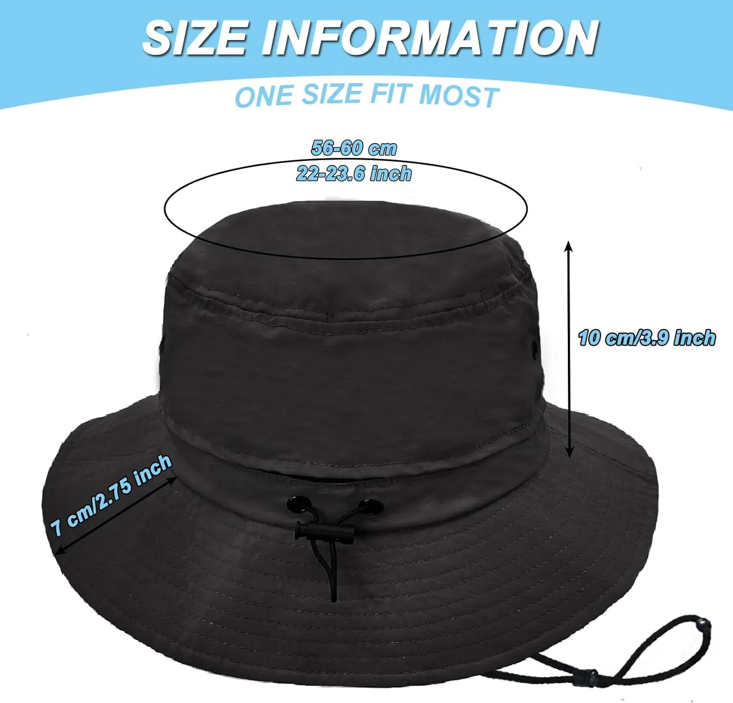 Bucket Hat for Men Packable Sun hat Quick Dry Mesh Breathable UV Protection Boonie Hat for Fishing Hiking Beach Safari