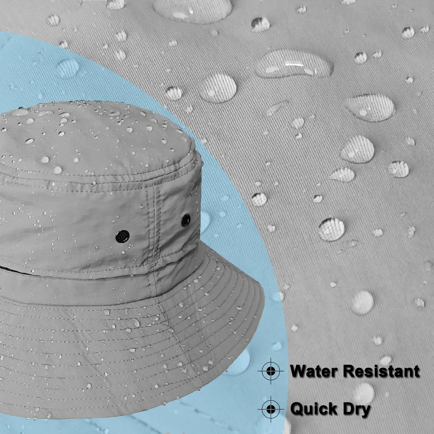 Bucket Hat for Men Packable Sun hat Quick Dry Mesh Breathable UV Protection Boonie Hat for Fishing Hiking Beach Safari