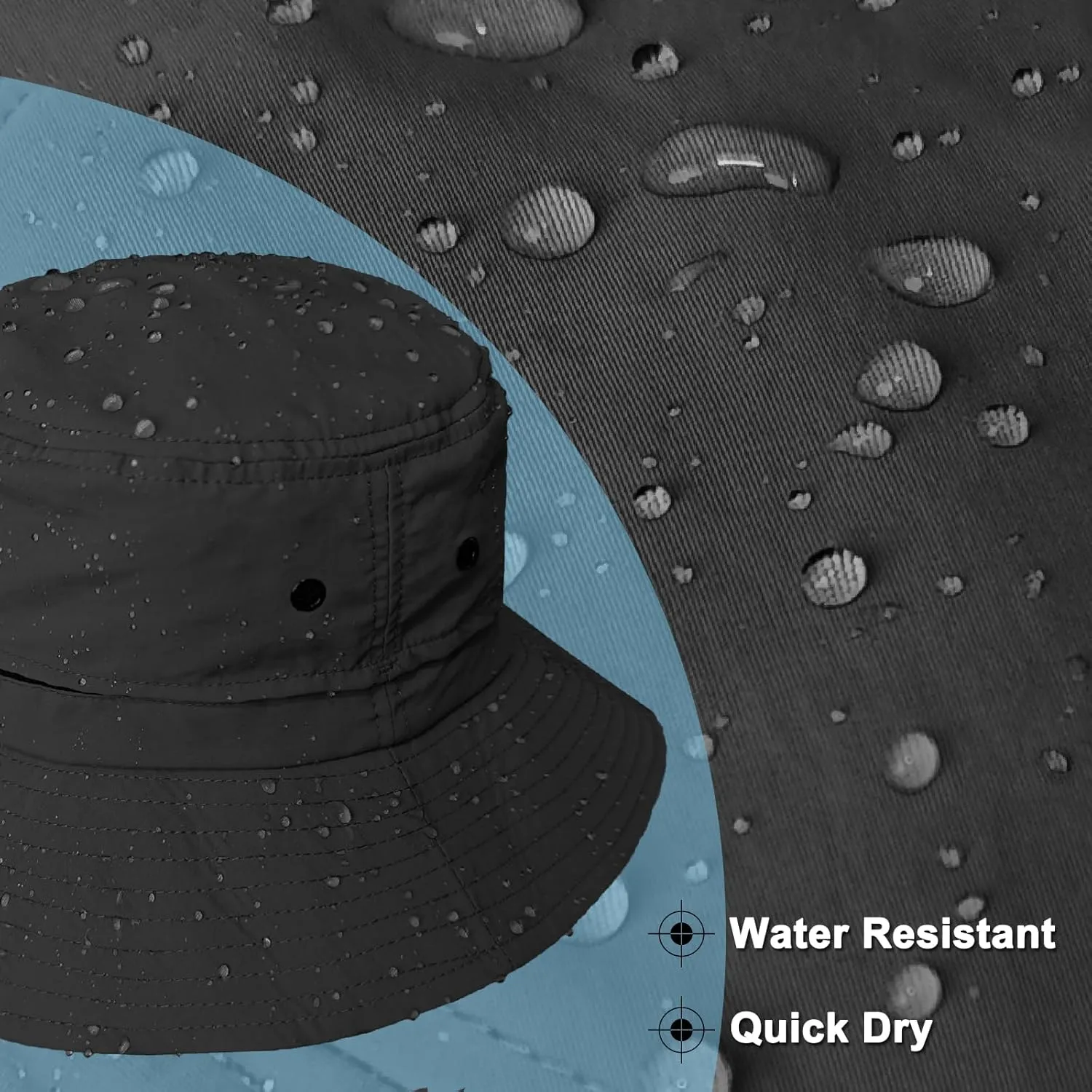 Bucket Hat for Men Packable Sun hat Quick Dry Mesh Breathable UV Protection Boonie Hat for Fishing Hiking Beach Safari